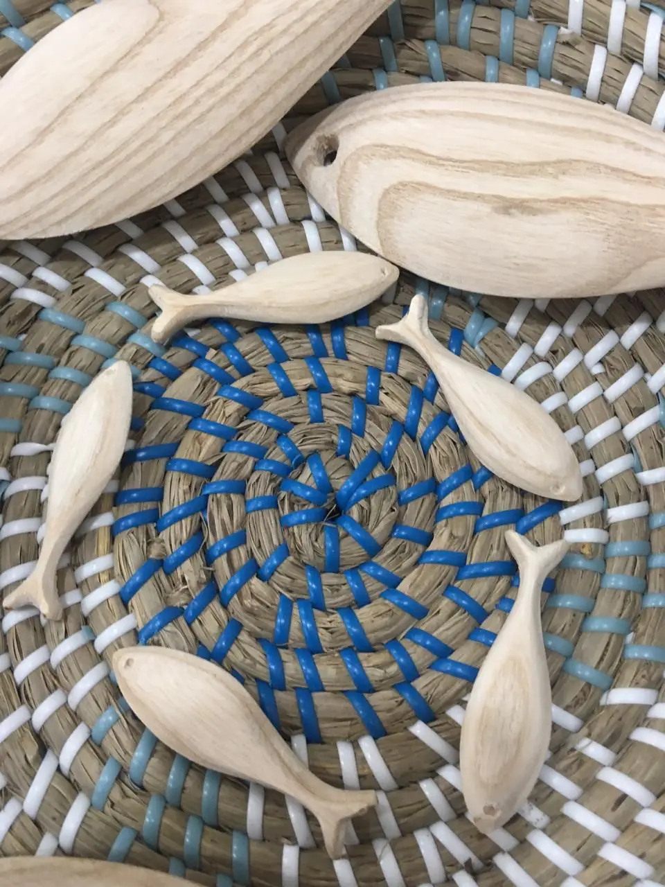 Обучающие игрушки деревянные рыба декоративные