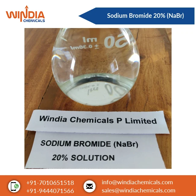 
Supplier of Best Quality Wholesale 20% Sodium Bromide NaBr for Bulk Buyers 
