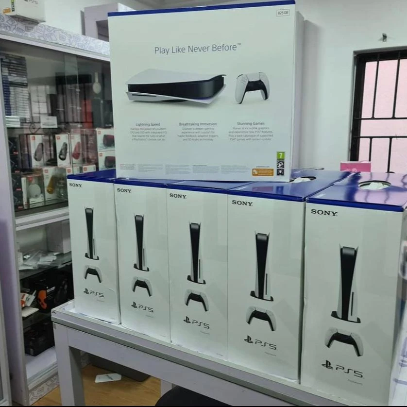 BEST SALES OFFER 10 GET 5 FREE New PS5 825GB Video Game Consoles & 50 GAMES & 2 Controller