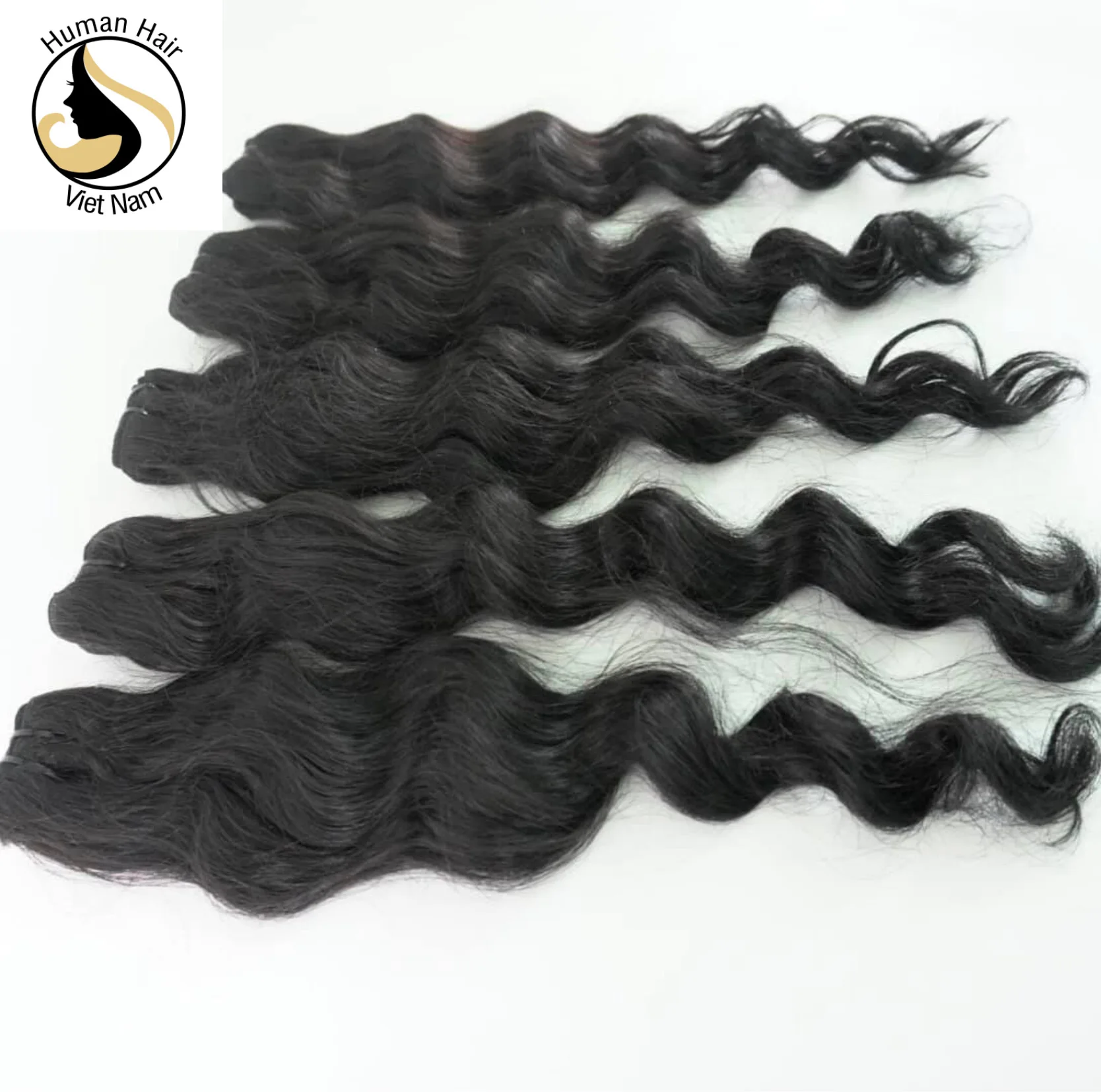 100% Nature, Raw Remy, NO chemical processing ,Wavy Vietnam Human Hair