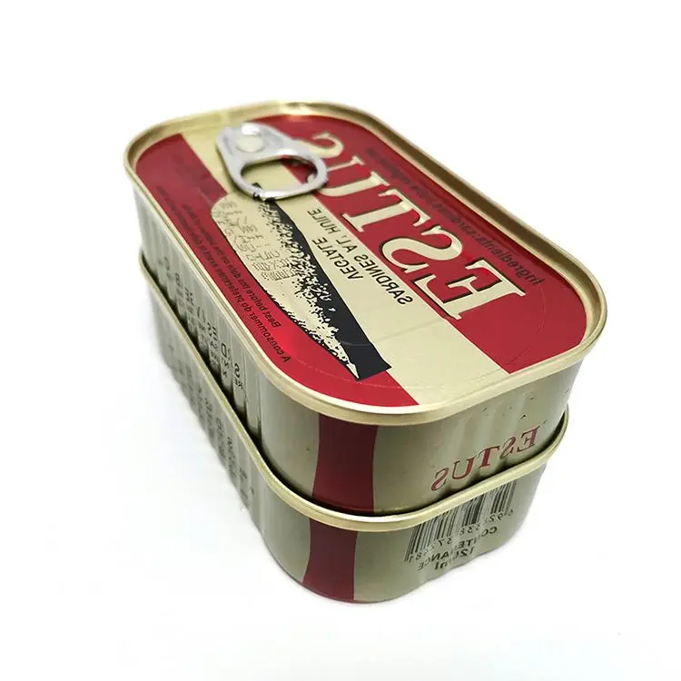 Canned sardines in vegetable oil 125g/425g Canned Fish from factory for Ghana