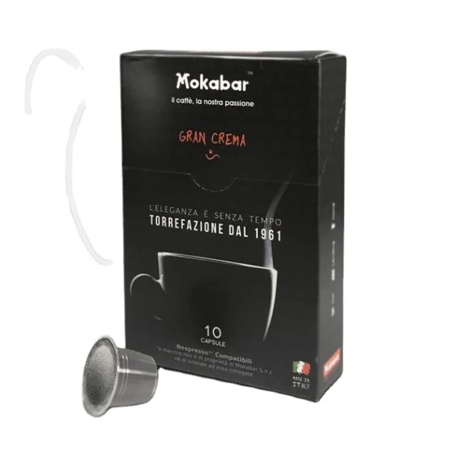 
Mokabar сделано в италии процесс прожарки 70% арабика 30% робуста совместимый капсулы арабика для кофемашины 
