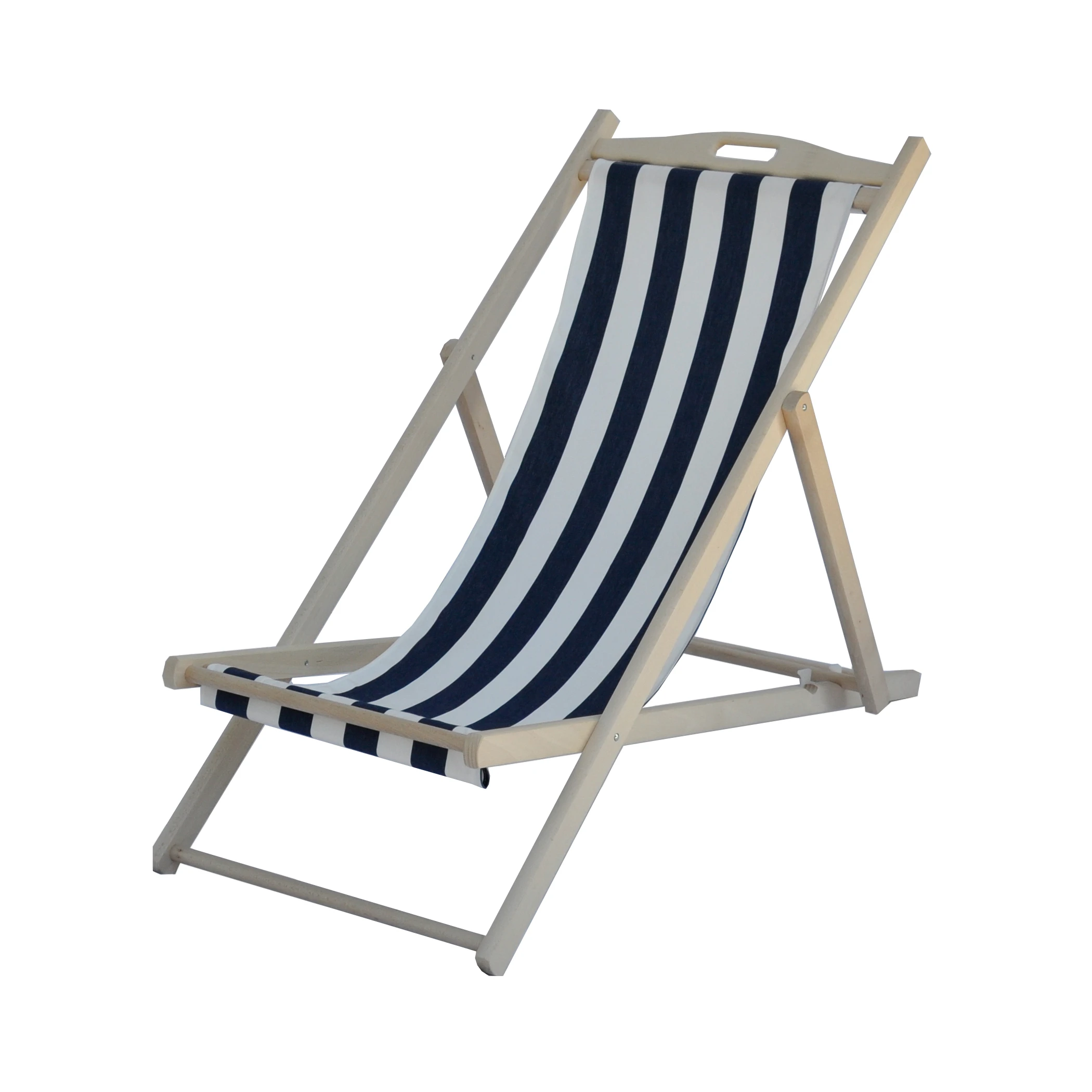 Высококачественный Итальянский складной пляжный стул Бетти Люкс 3 позиции из массива дерева со съемной тканью для сада, пляжа, патио