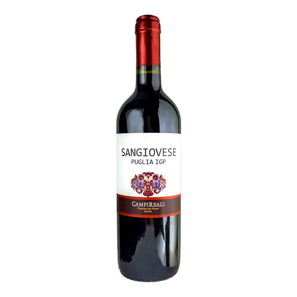 Italian High Quality red wine Sangiovese IGP Puglia 75