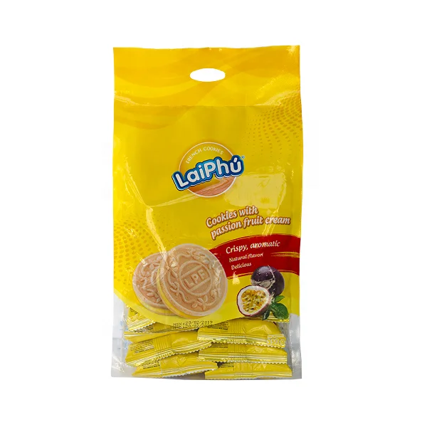 
Вьетнамское печенье Lai Phu крем с фруктами страсти 350 г 