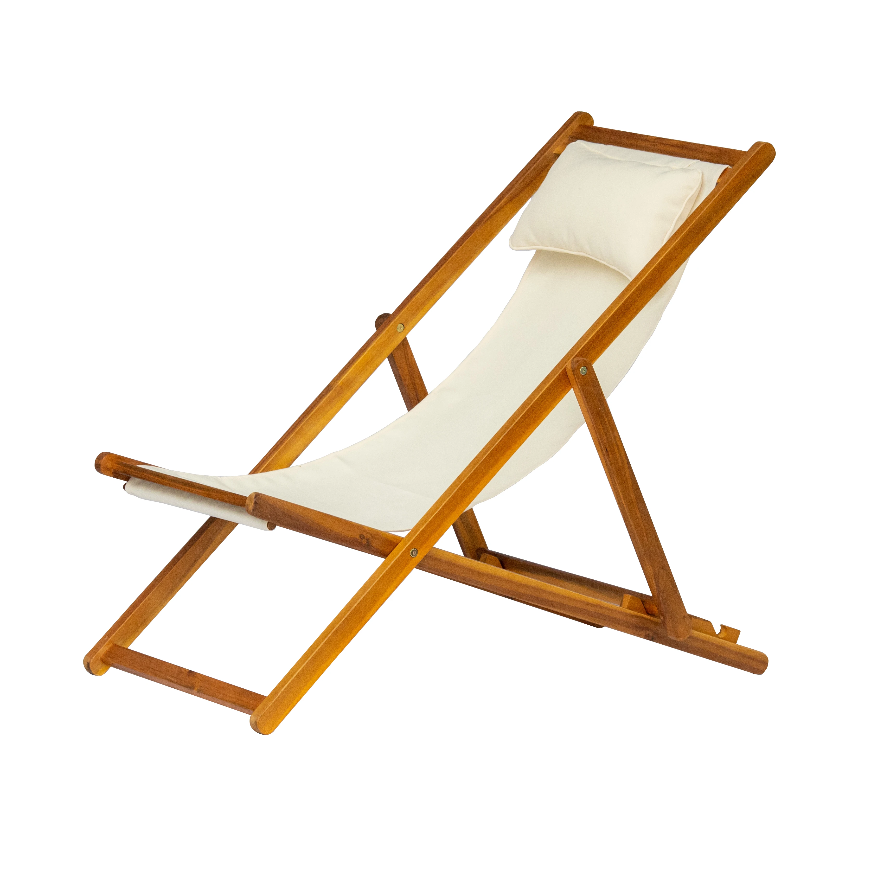 FOLDING RELAX CHAIR WITH CANVAS and PILLOW HEADREST
