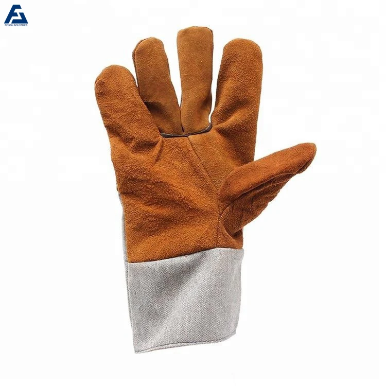 Hot selling cowhide leather working gloves safety gloves Wholesale Safety Gloves