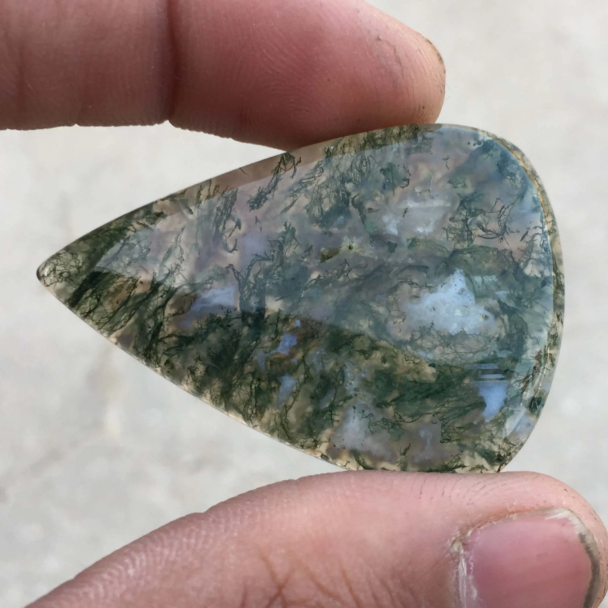 
Moss Agate Gemstone Handmade Making All Shape & Size Cabochon Wire Wrapping Jewelry Making Stone 