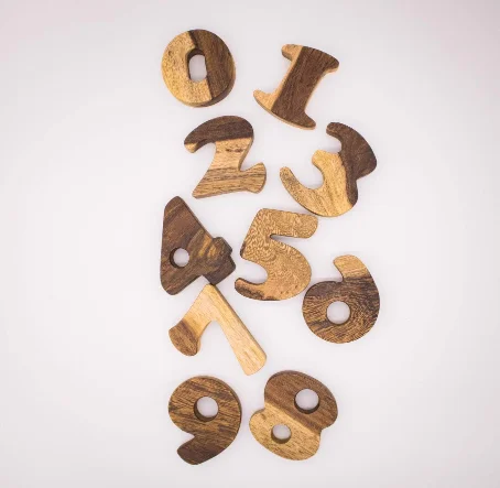  Детский Деревянный конструктор с цифрами математические цифровые игрушки блоки для баланса Монтессори развивающие из натурального дерева детей