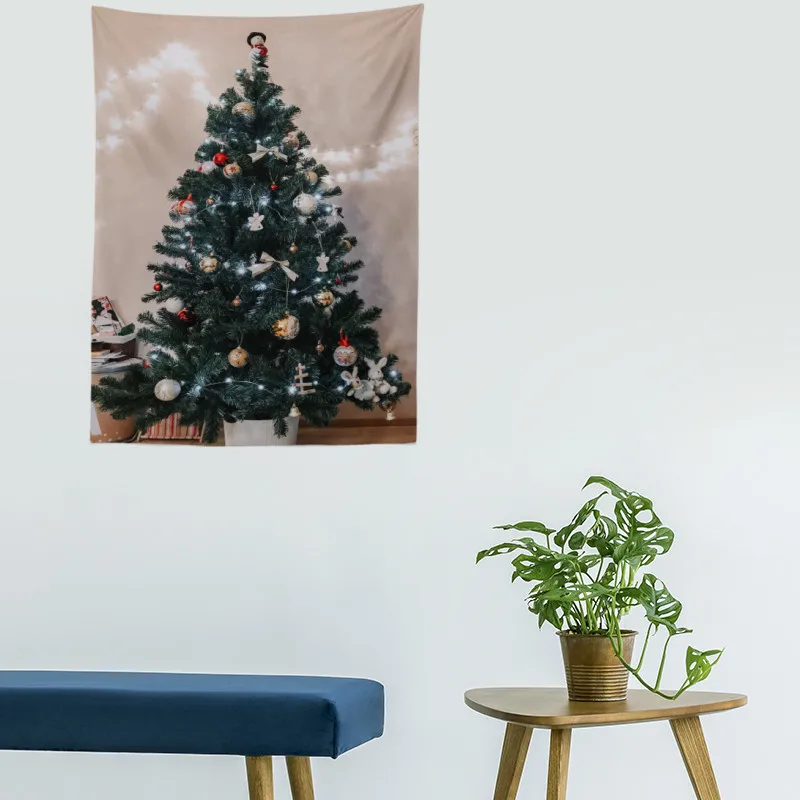 150x200 Современный стиль большой фестиваль Рождество С Новым Годом гобелен висит на стене