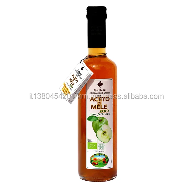 
High quality unfiltered apple cider vinegar made in Italy - acidity 5% 