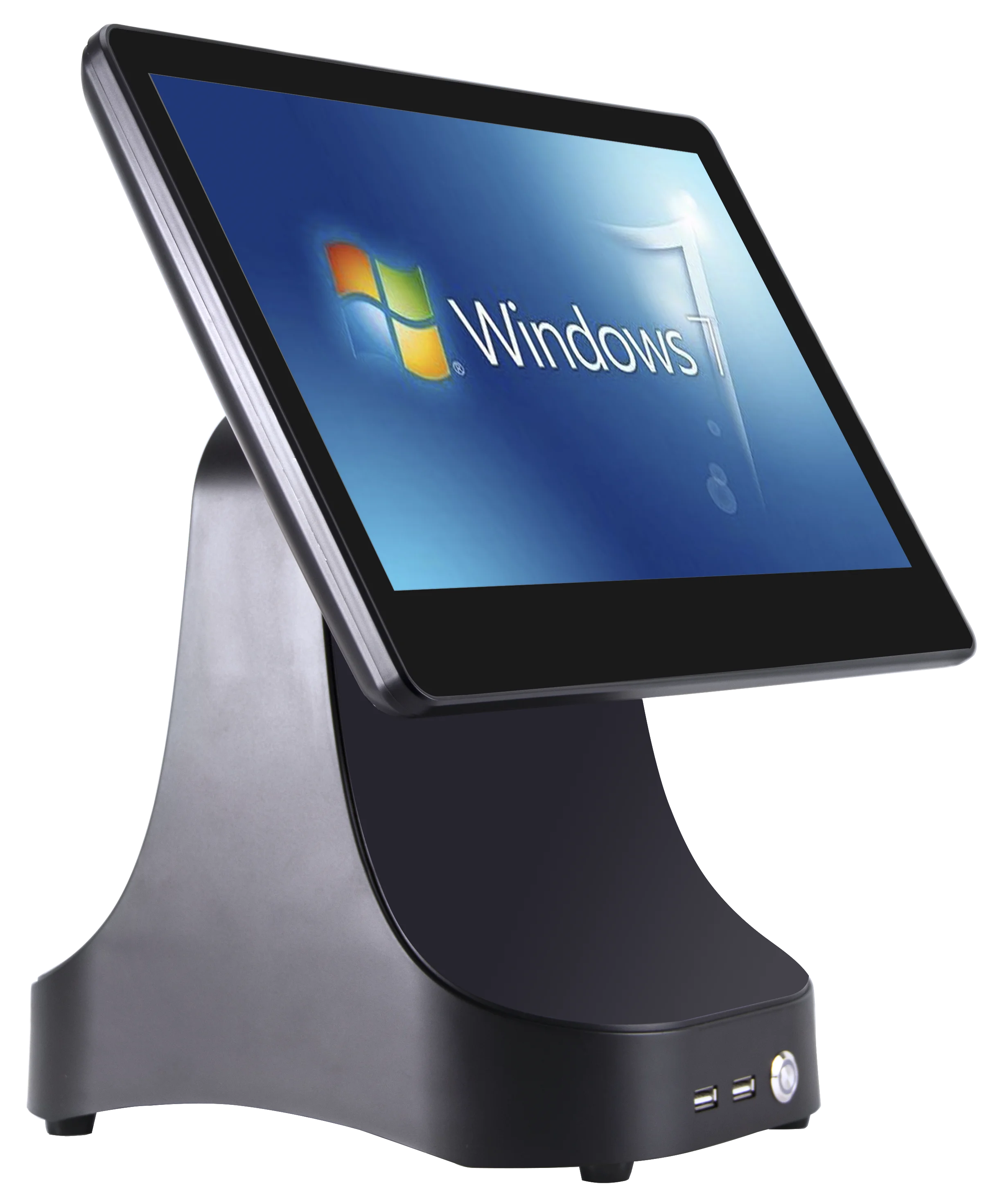 whole set 15.6 Inch dual screen all in one point of sale touch screen pos system price/pos terminal machine/cash register