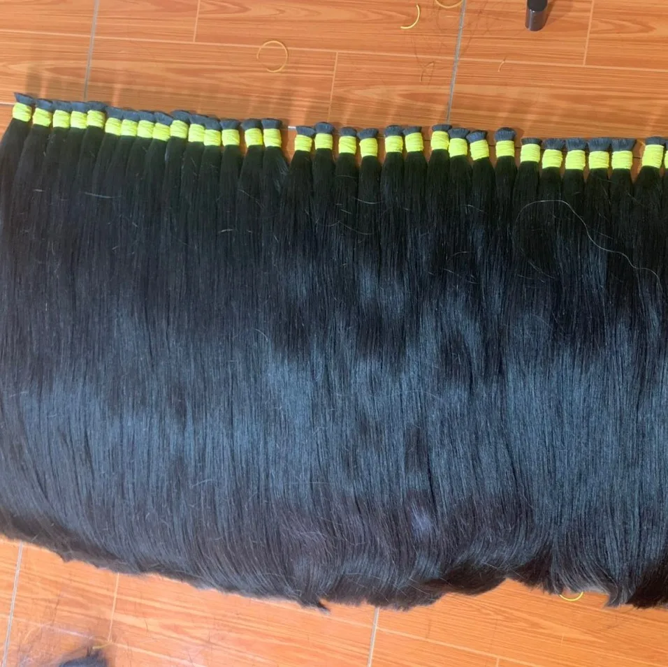 Легко отбеливать натуральными прямыми волосами с черной косточкой! 100% натуральные вьетнамские волосы высшего качества