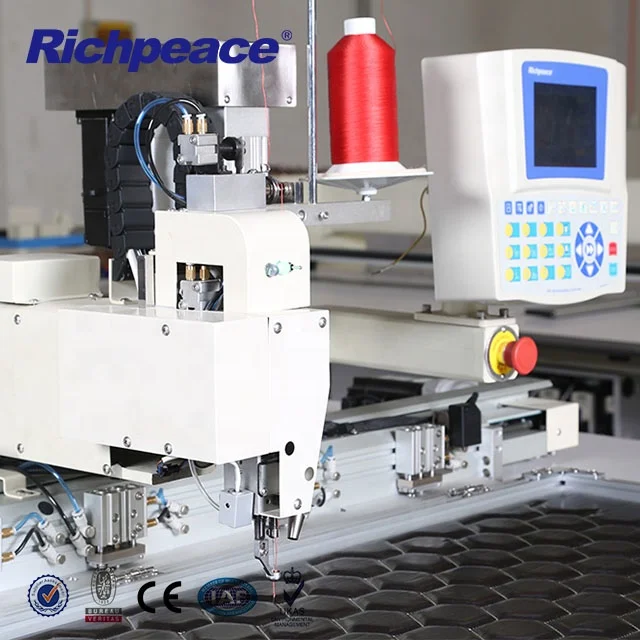 Автоматическая швейная машина с двумя головками для тяжелых материалов