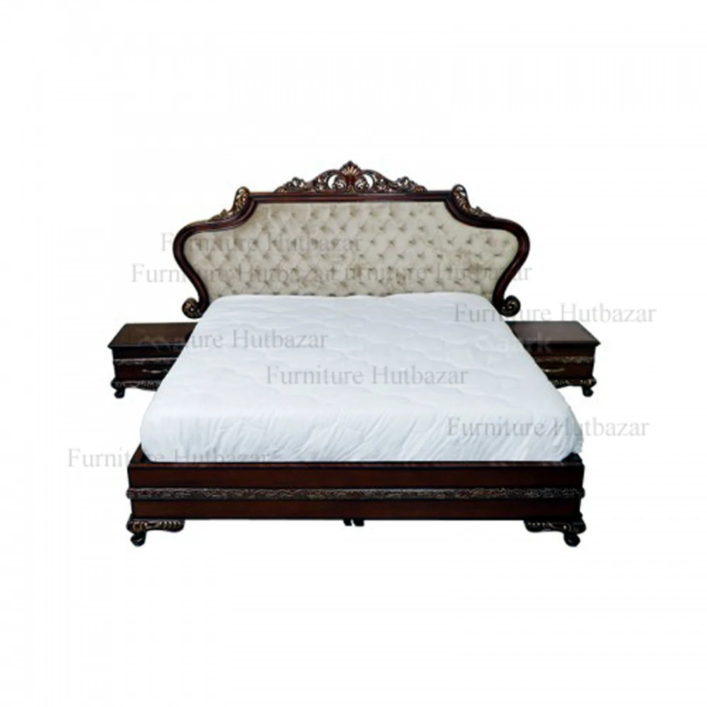 Mid Century Solid Sheesham Furniture Bed