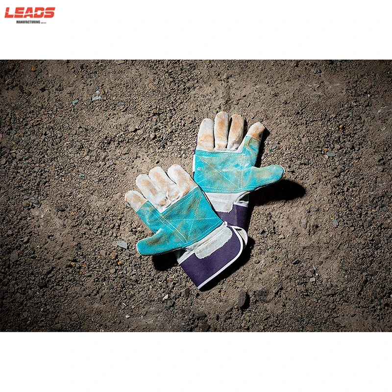 Hot Selling Heavy Duty Glove with Safety Cuff and Wing Thumb Leather Gloves Canadian Rigger Gloves