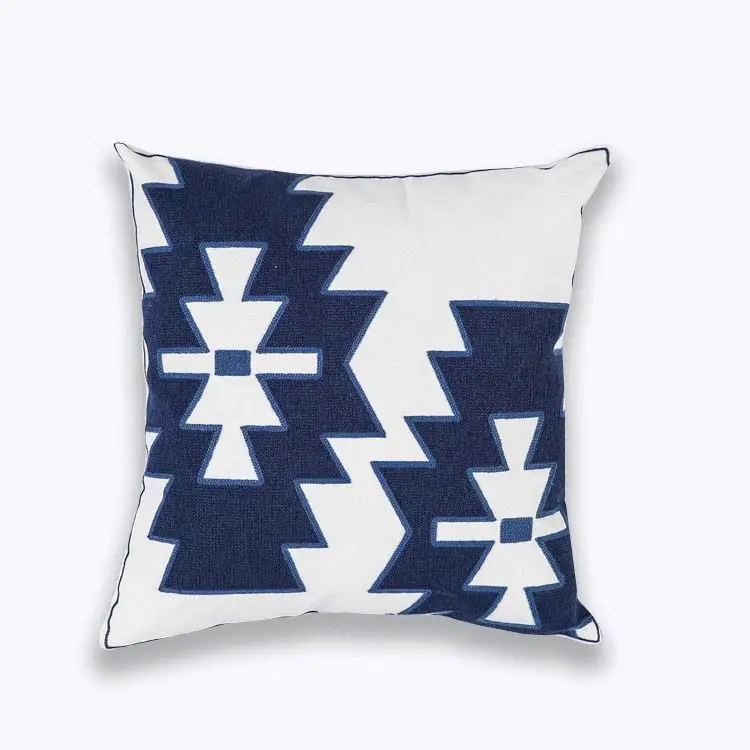 20x20 Pillow Covers Case 50 X 50Cm Throw Embroidered Home Decor Wholesaler Embroidery cushion cover set of 5