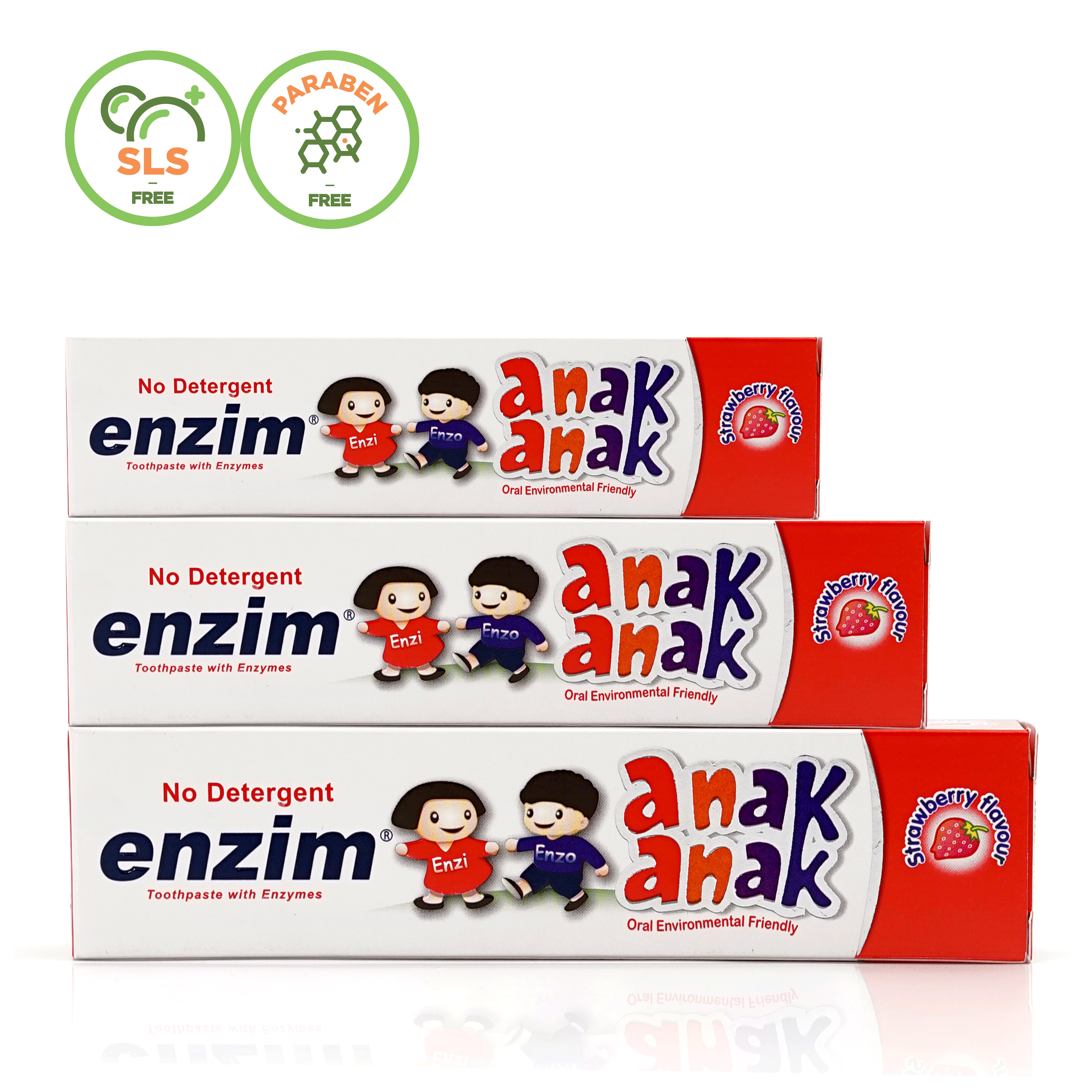 
Зубная паста Enzim Kids с ароматом Клубники с активными ферментами и без моющего средства, размер 50 мл/62 г, приемлемо OEM 