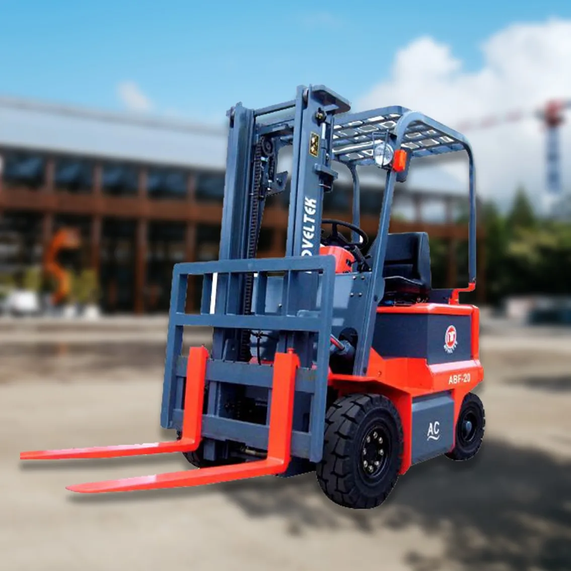 Customized fast delivery warehouse electric forklift with triplex mast