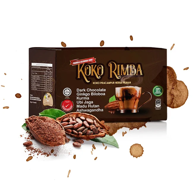 High Quality Delicious Dark Chocolate Drinks Koko Rimba Total 15 Sachets Best Ramadhan Drinks to Enjoy with Families