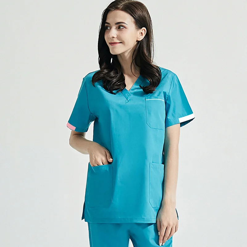 2021 Factory Supply Nurses Scrub Uniform Hospital Wrinkles Free Stretch Scrubs Jogger Sets