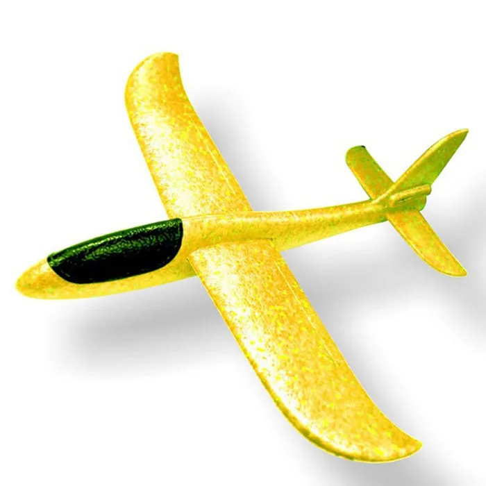 3D EPP Foam Plane Model Undergrade Kids Flying Toy Slingshot Plane 2 Flight Modes Throwing Foam Airplanes with Slingshot Launch