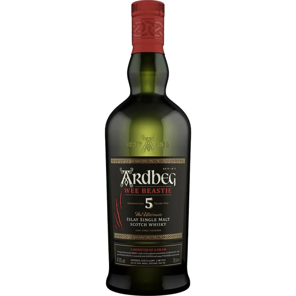 Top Quality Scottish Whisky Ardbeg Wee Beastie Five Years Old 70cl