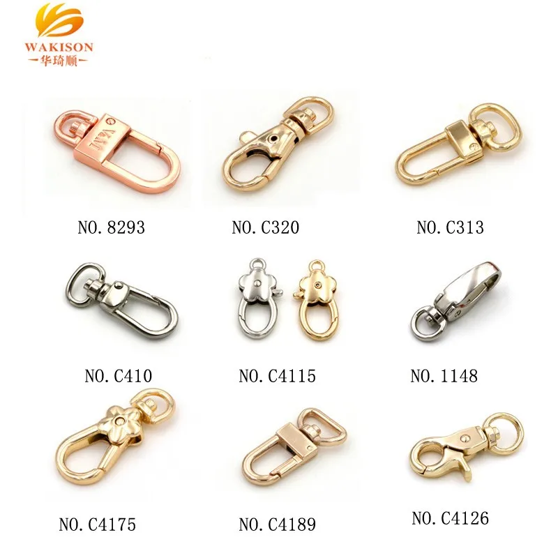9mm Custom Engraved logo Key ring key chain clasp for Keychain