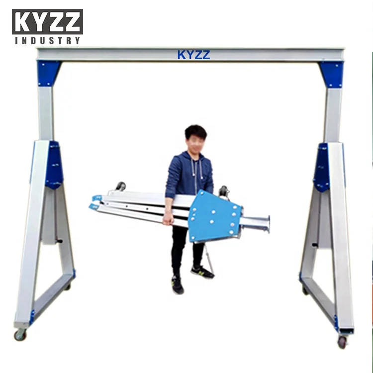 mobile portable marble Granite slabs aluminum gantry crane specification