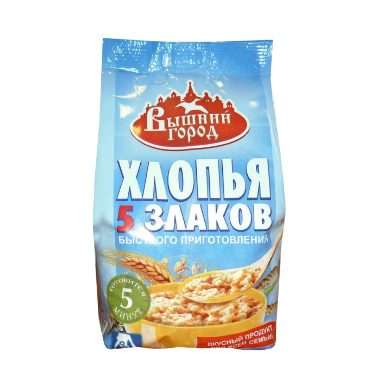 Хлопья «новый город» 5 мгновенных злаков
(Не требует готовки)