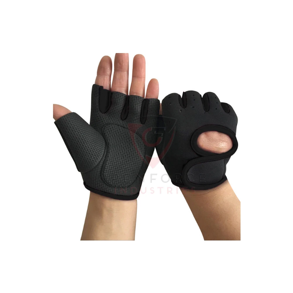 Спортивные перчатки для тяжелой атлетики Нескользящие на полпальца фитнес-оборудование тренировок | Open Force Industries