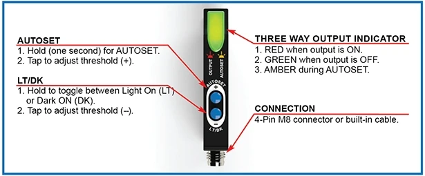  Миниатюрный датчик на небольших пространствах шириной всего 10 мм мини-этикетка ярлыка