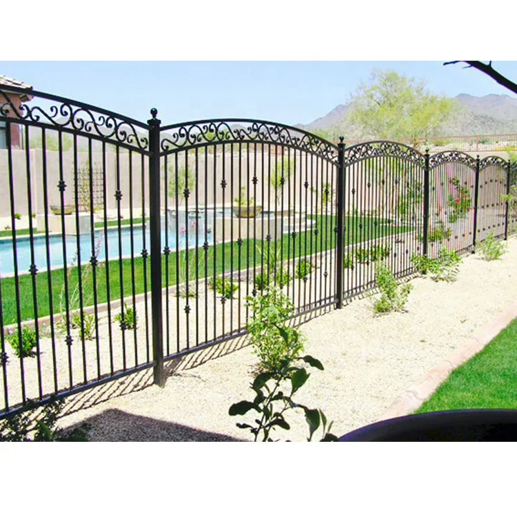 Декоративные кованые железные ворота с буквой W высокого качества