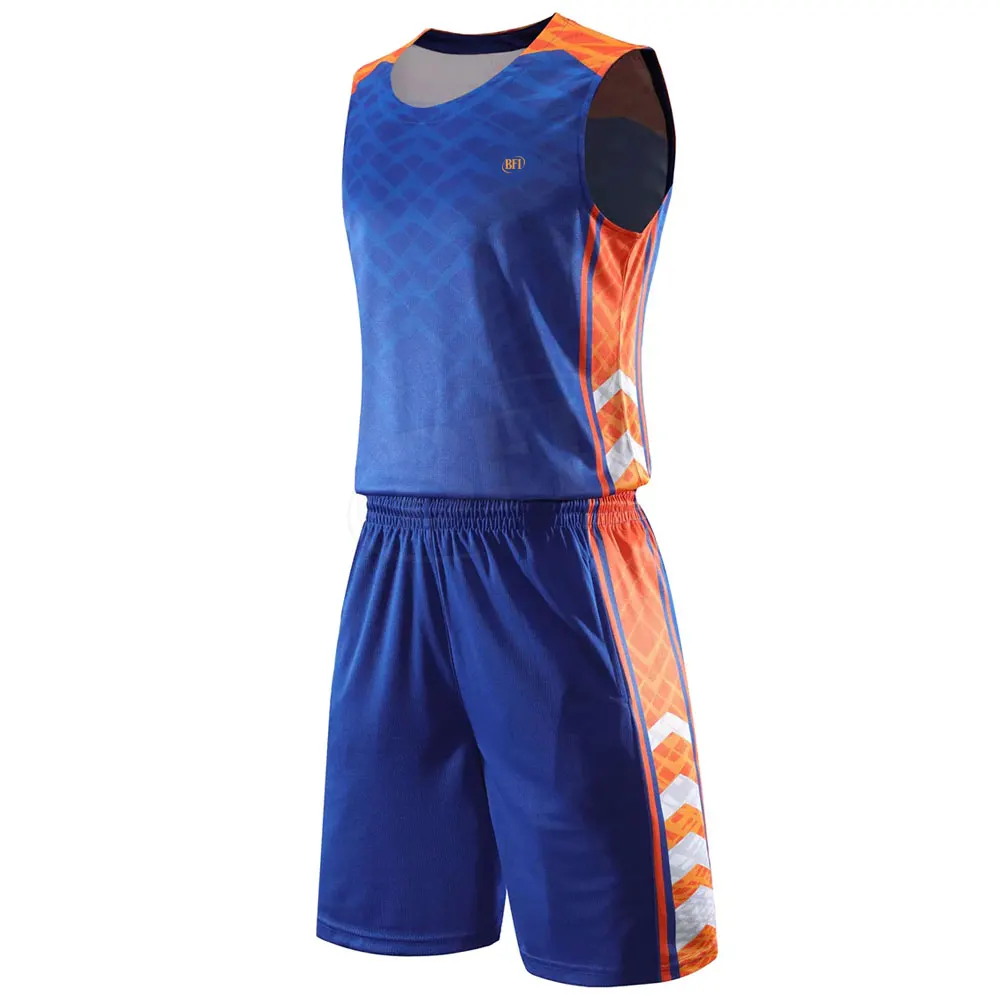 Новейшие двусторонние баскетбольные майки с сублимационной печатью дизайнерские униформы