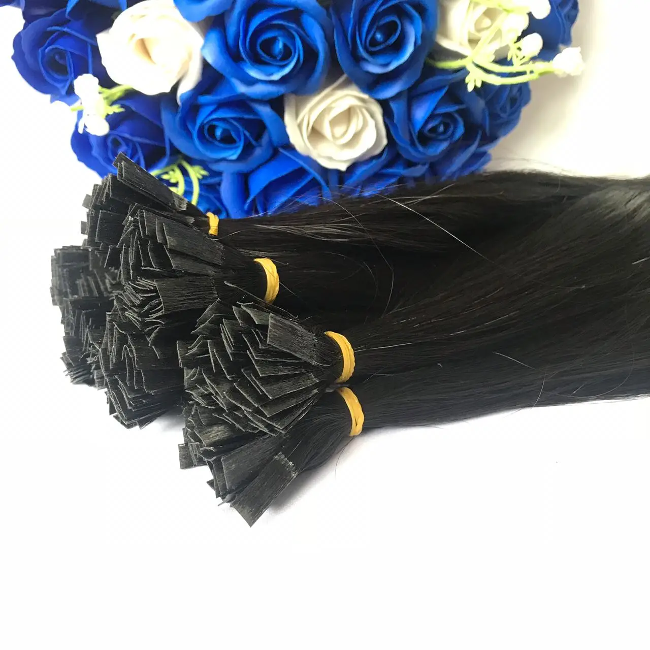 Keratin tips curly hair online shopping full cuticle diversified color