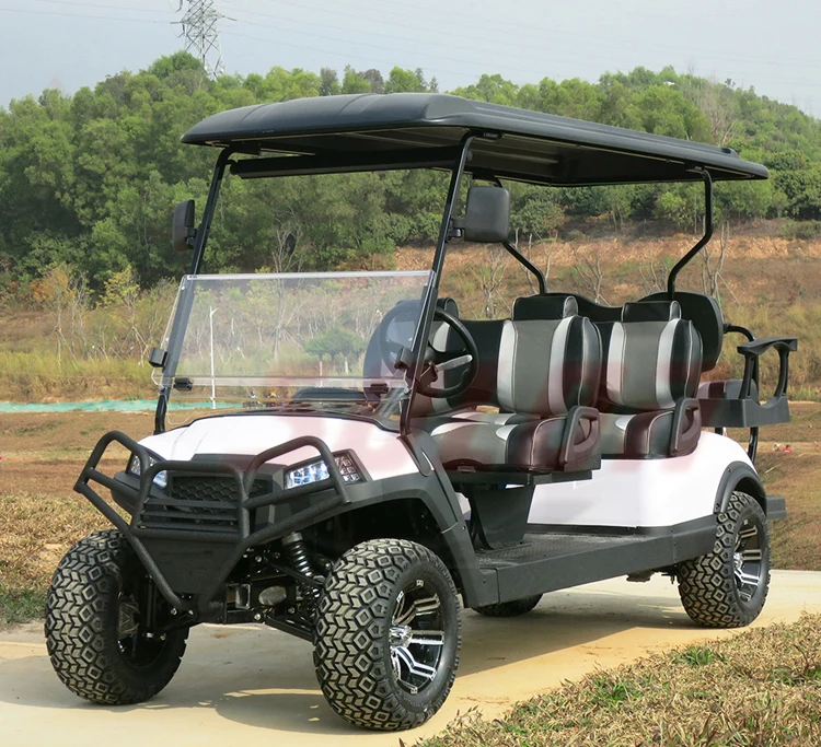 4 Seater Electric Golf Carts with folded back seat