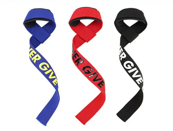 Weight lifting Wrist Straps Fitness Bodybuilding Training Gym lifting straps with Non Slip Flex Gel Grip