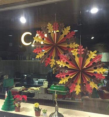 Tissue paper fan thanksgiving themed decorations CE-7P002