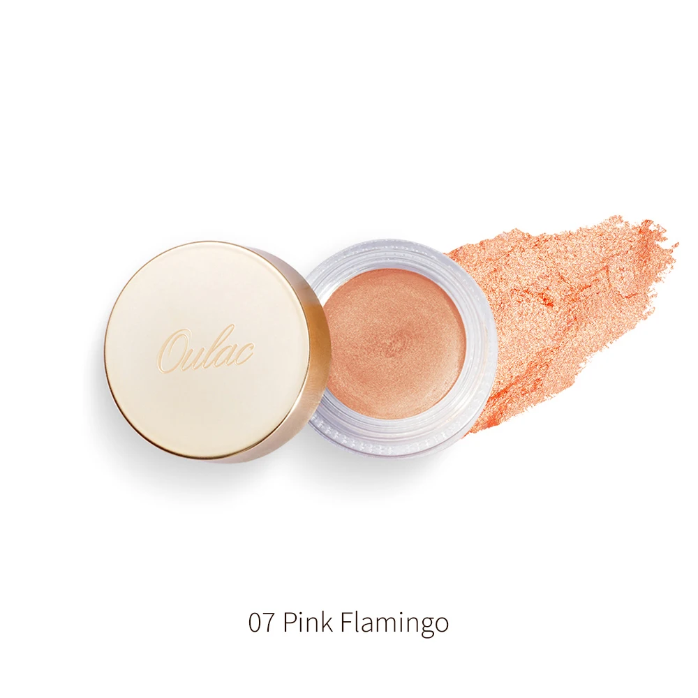 
stock Oulac luxury single glitter vegan brown eyeshadow mono shimmer finish dazzling make up for day and nignt looks 