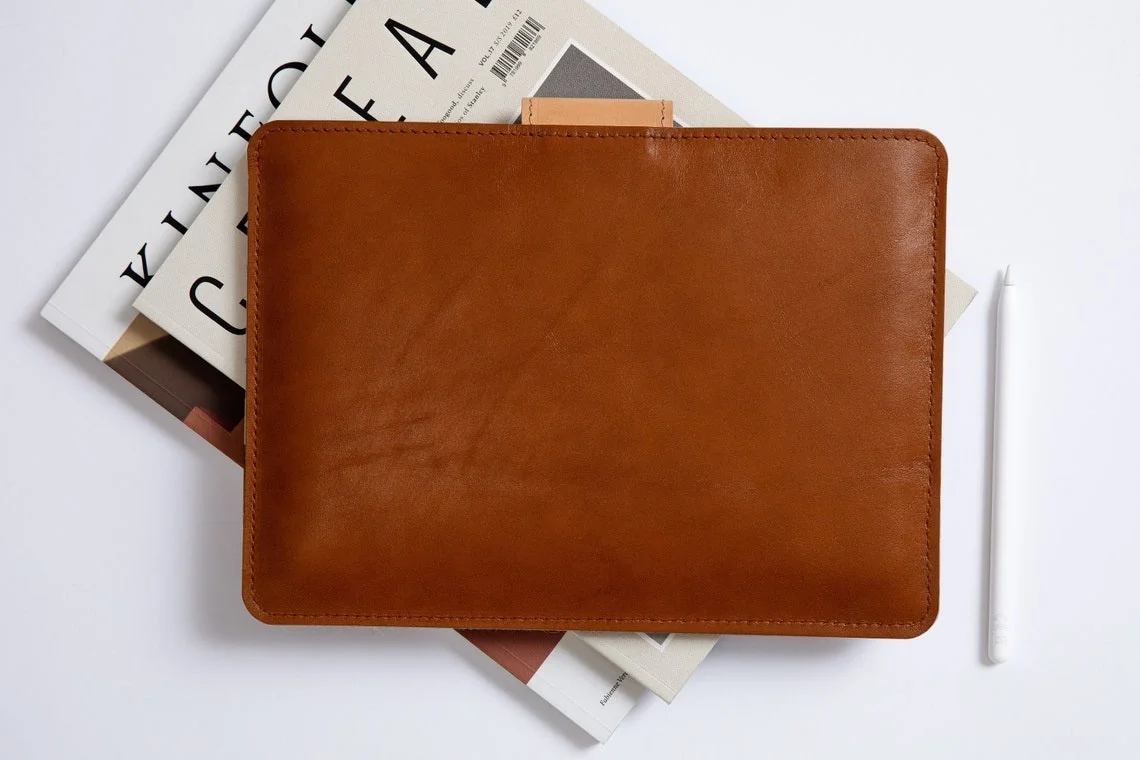 Premium Leather Tablet Cover Work Business Travel Genuine Leather Protective High Quality Tab Sleeve Cover Pouch