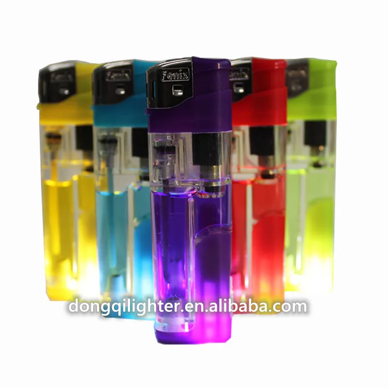 Wholesale Refillable electronic cigarette lighter with LED light