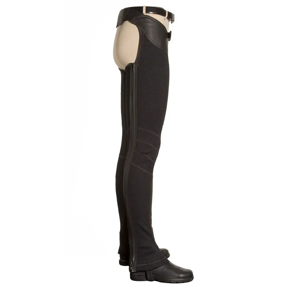 Top Quality Half Chaps Horse Riding Adult Equestrian Washable Chaps Black color