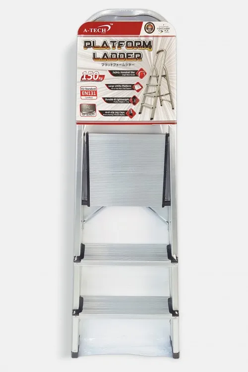 
Aluminum Folding 3 Step Ladder 150Kg With Step Ladders Return and Replacement After-sale Service 