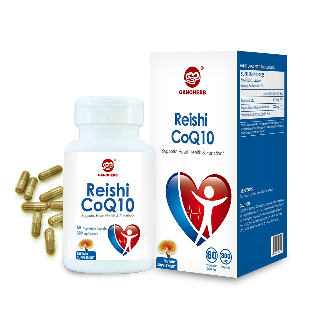  Оптовая продажа капсулы Reishi CoQ10 травяная добавка поддерживает здоровье