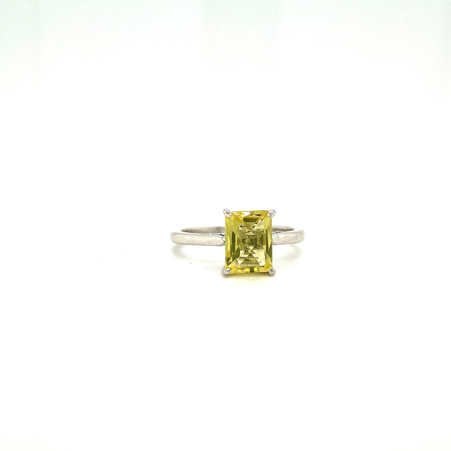 Modern Design High Quality Lemon Topaz Gemstone Handmade Wedding Ring 925 Sterling Silver Jewelry Fine Bulk Product