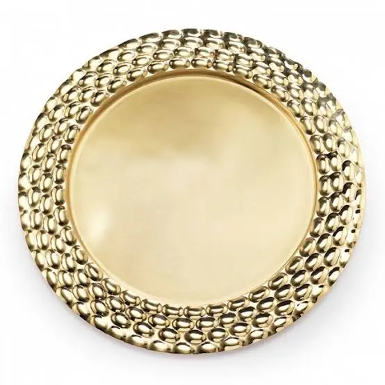 Pure Brass Plate Dinner Plate Serving Plate Pooja Thali Set Flower Eatching Design  Hotel And Restaurants And More