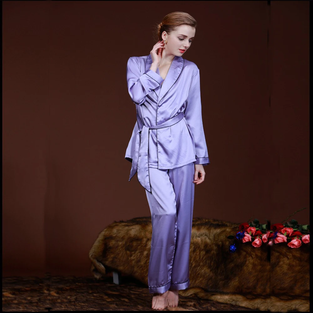 
European Style Smooth Silk Robes For Bridesmaids Sexy Satin Kimono Robes Sleepwear 