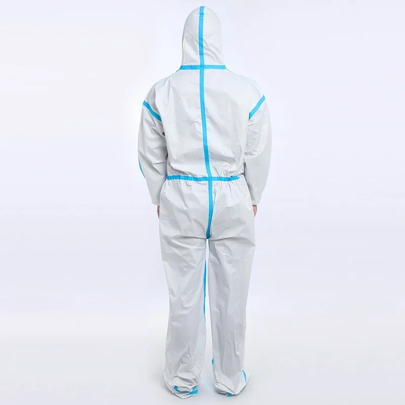 OEM EN13485 Type 6 Protective Ppe Kit Suit Coverall Overall Disposable Coverall Protection Clothes Chemical Protective Clothing
