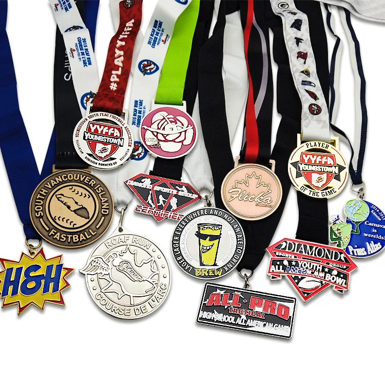 Custom High Quality Low Price Gold Kid Medal Medallion Metal Award Medal Make Your Own Blank Medallion pickleball medals
