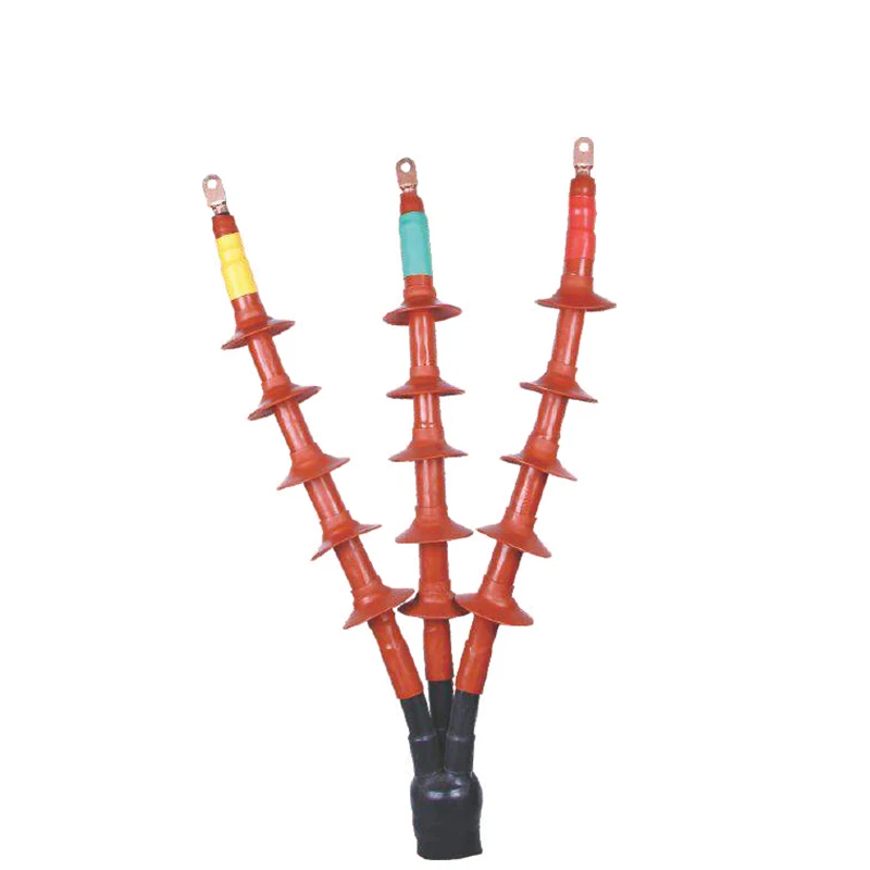 Высоковольтный наружный термоусадочный комплект для завершения кабеля с тремя жилами 35 кВ